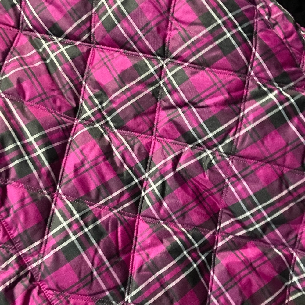 Ariat Fuchsia and Black Plaid Vest - Picture 3 of 4